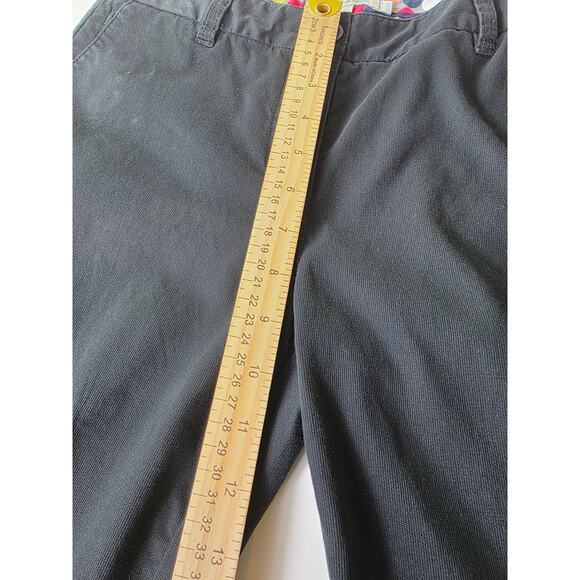 BODEN Black Classic Straight Boot Casual Trousers Pants 30" Inseam SZ 12R - Picture 7 of 10